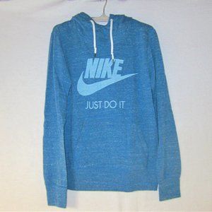 Nike Just Do It Lightweight Hoodie Sz M Teal Blue RN56323 Excellent Condition